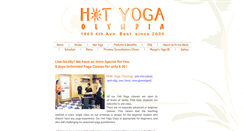 Desktop Screenshot of hotyogaolympia.com